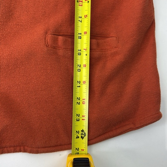 Vintage Hang Ten Men's Orange Button-Up Vest - Picture 7 of 9
